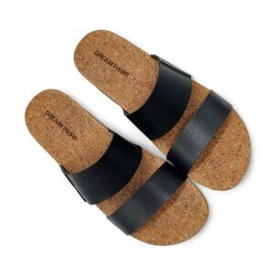 Dream Pairs Women's Size 8.5 Platform Arch Support Two Strap Beach Wedge Sandals